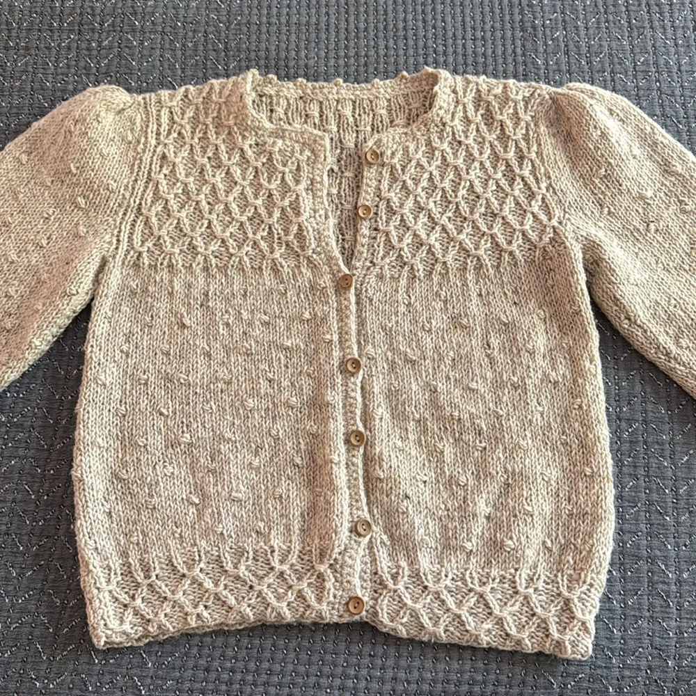 VTG Handknit Wool Cardigan - Picture 3 of 12
